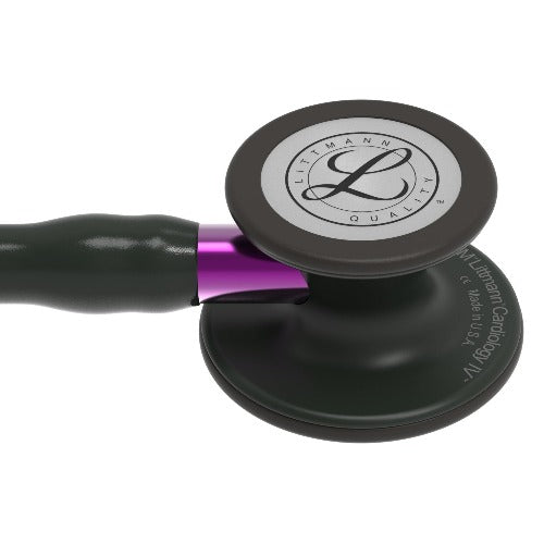 Stéthoscope 3M™ Littmann® Cardiologie IV™ Black Édition Base Violet - NOIR - MyStetho