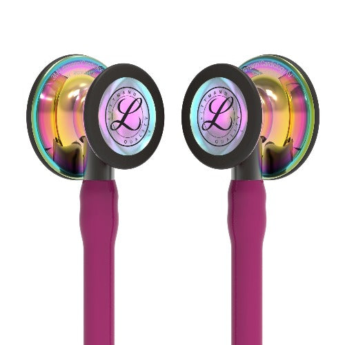 Stéthoscope 3M™ Littmann® Cardiologie IV™ Édition Rainbow Brillant - FRAMBOISE - MyStetho
