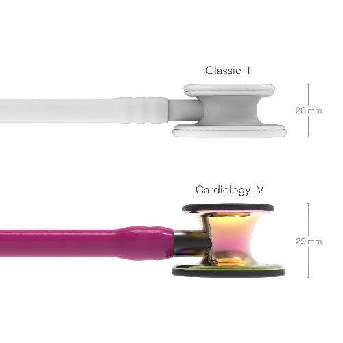 Stéthoscope 3M™ Littmann® Cardiologie IV™ Édition Rainbow Brillant - FRAMBOISE - MyStetho