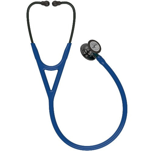 Stéthoscope 3M™ Littmann® Cardiologie IV™ Édition Smoke Brillant Base Bleue - BLEU MARINE - MyStetho