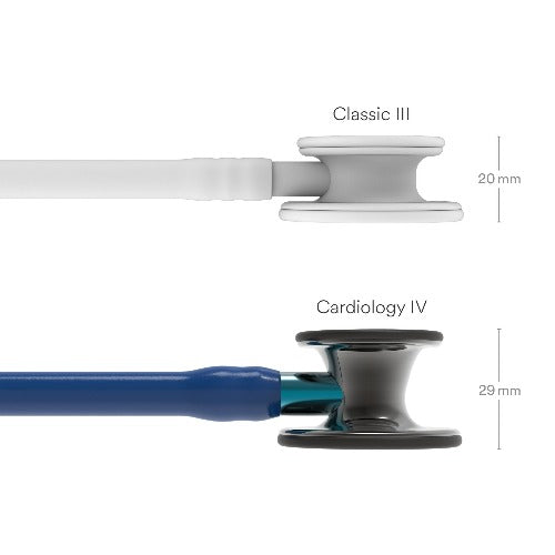 Stéthoscope 3M™ Littmann® Cardiologie IV™ Édition Smoke Brillant Base Bleue - BLEU MARINE - MyStetho