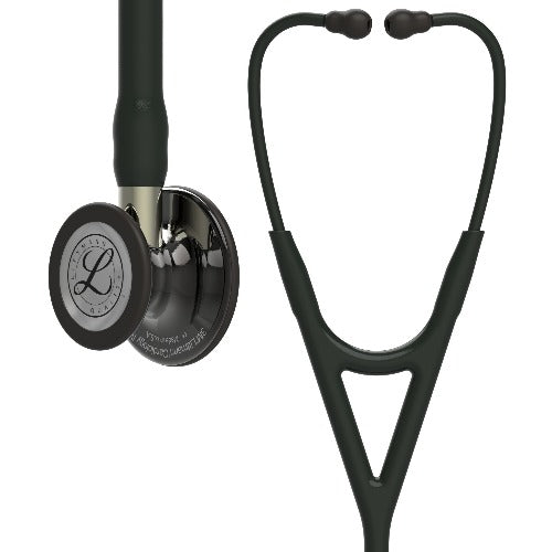 Stéthoscope 3M™ Littmann® Cardiologie IV™ Édition Smoke Brillant Base Champagne - NOIR - MyStetho