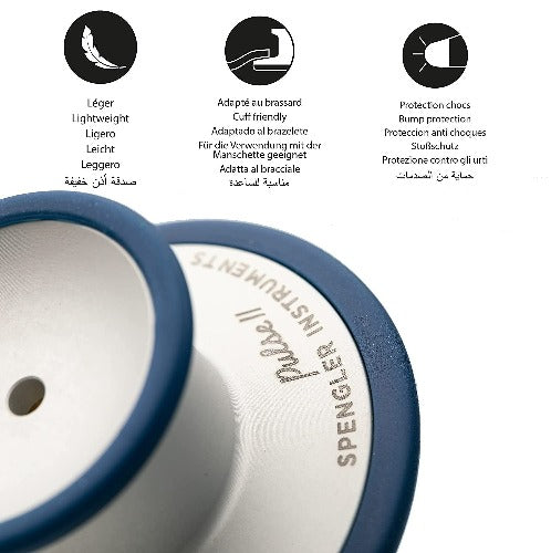 Stéthoscope Spengler® Dual Pulse II™ double pavillon - MYRTILLE - MyStetho
