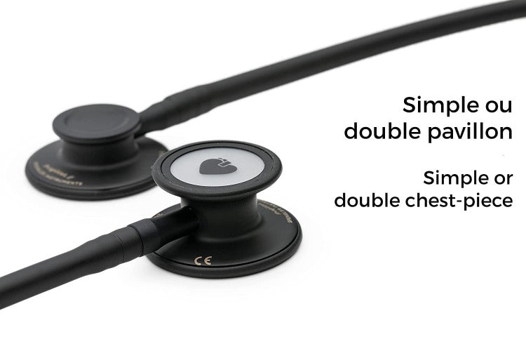 Stéthoscope Spengler® Magister II™ simple pavillon - NOIR - MyStetho