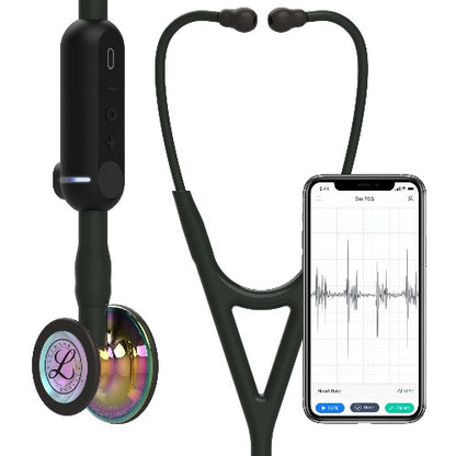 Stéthoscope numérique 3M™ Littmann® CORE Édition Rainbow Brillant - NOIR - MyStetho