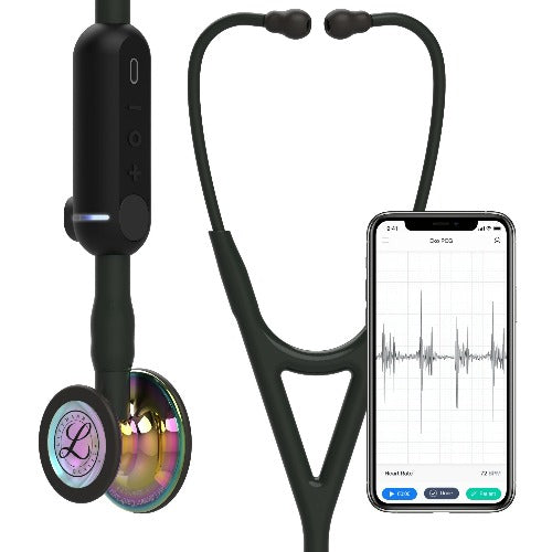 Stéthoscope numérique 3M™ Littmann® CORE Édition Rainbow Brillant - NOIR - MyStetho