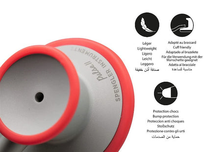 Stéthoscope Spengler® Dual Pulse II™ double pavillon - CORAIL - MyStetho